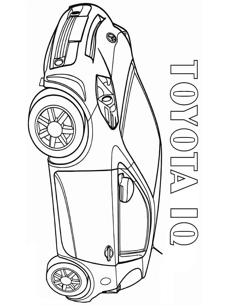 750x1000 Contemporary Toyota Coloring Pages Illustration