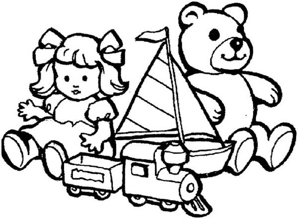 600x442 Toys Coloring Pages Toys For Little Kids Coloring Pages Best Place