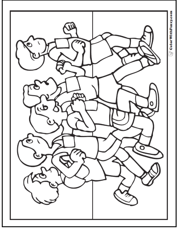 Track And Field Coloring Pages