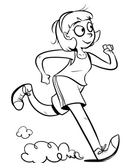 448x548 Running Coloring Pages Track And Field Coloring Pages 448 X 548