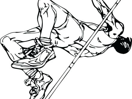 440x330 Track And Field Coloring Pages Basketball Track And Field