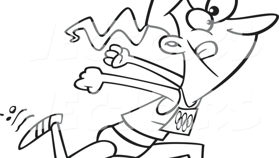 960x544 Track And Field Coloring Pages Race Athletics Coloring Pages Easy