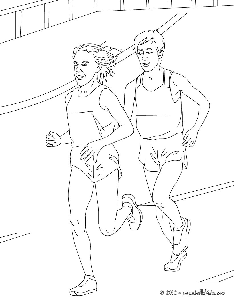 821x1061 Athletics Coloring Pages For Kids