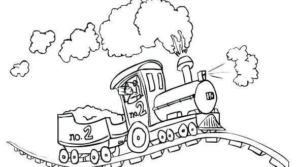 585x329 Train Tracks Coloring Pages Coloring Railroad Tracks Coloring