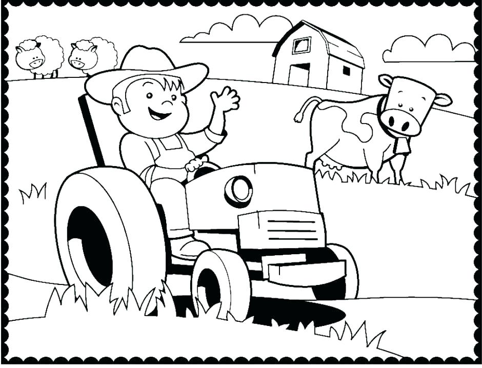 940x718 Tractor Coloring Page Tractor Coloring Page Tractor Color Pages