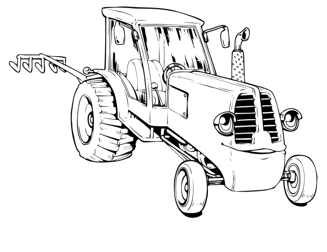 1056x816 Free Tractor Coloring Pages To Print