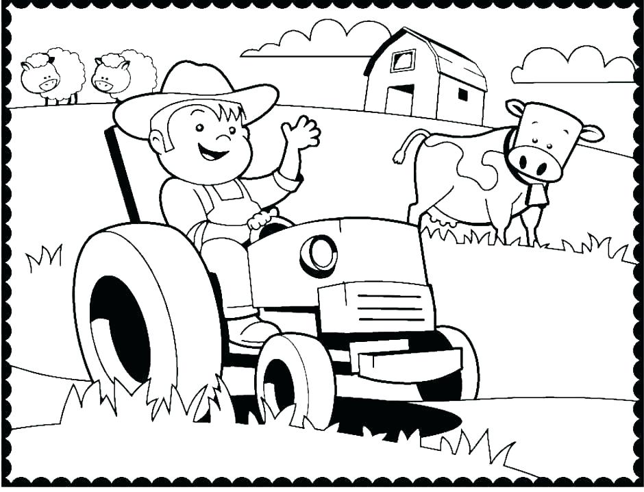940x718 Free Tractor Coloring Pages John Coloring Page John Tractor
