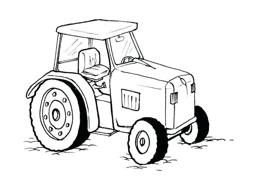 875x620 Tractor Coloring Pages For Toddlers A Coloring Pages Kids Tractor