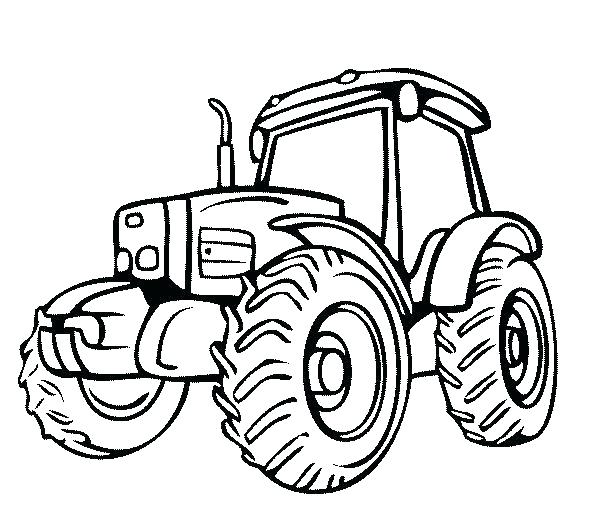 605x517 Coloring John Deere Tractor Coloring Page