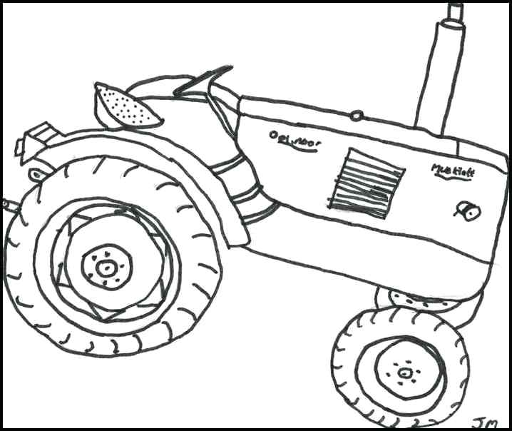 718x604 Tractor Trailer Coloring Pages Printable Tractor Coloring Page