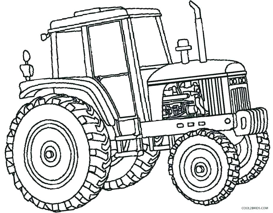 910x709 Tractor Trailer Coloring Pages Tractor Coloring Pages Tractor