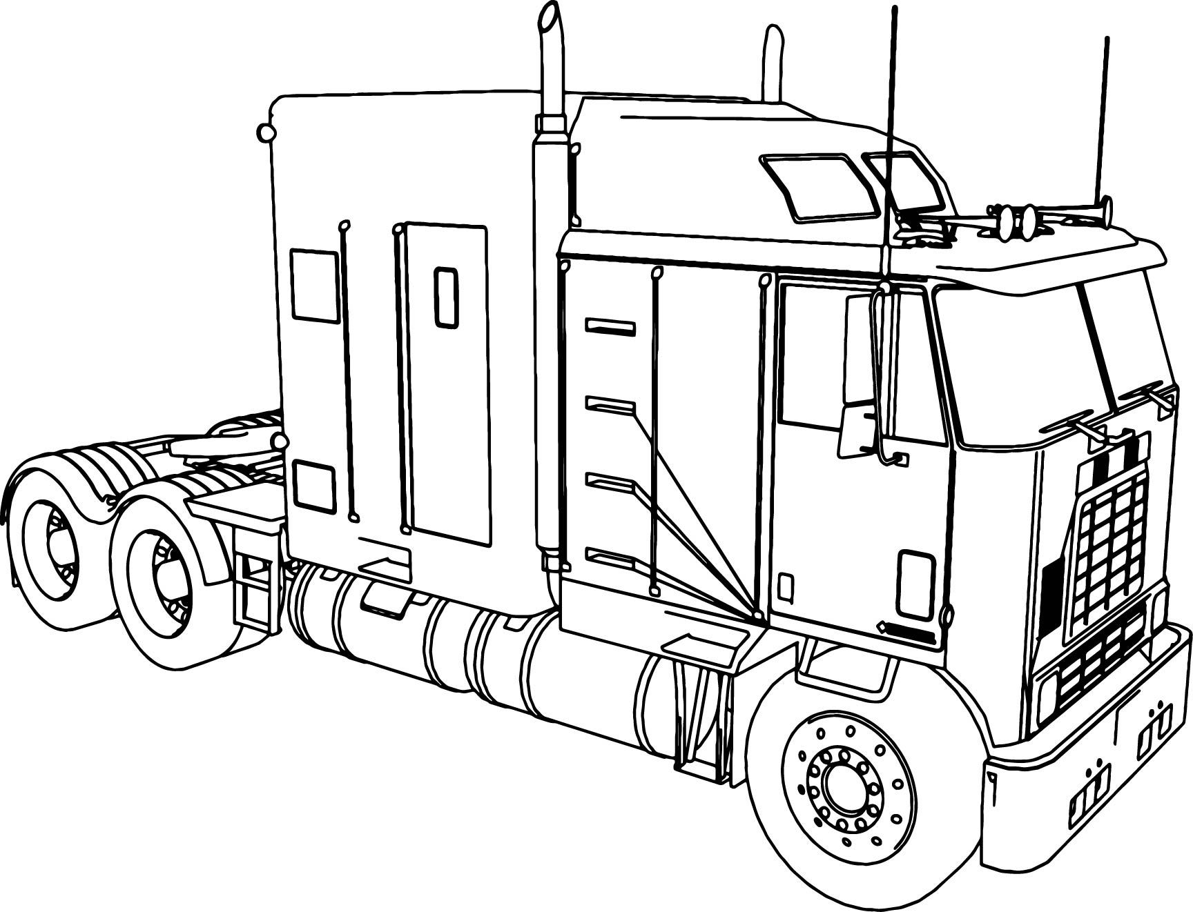 1728x1322 Best International Long Trailer Truck Coloring Page Wecoloringpage