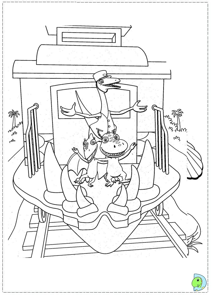691x960 Dinosaur Train Coloring Page