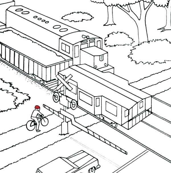 600x607 Freight Train Coloring Pages Color Fresh Freight Train Coloring