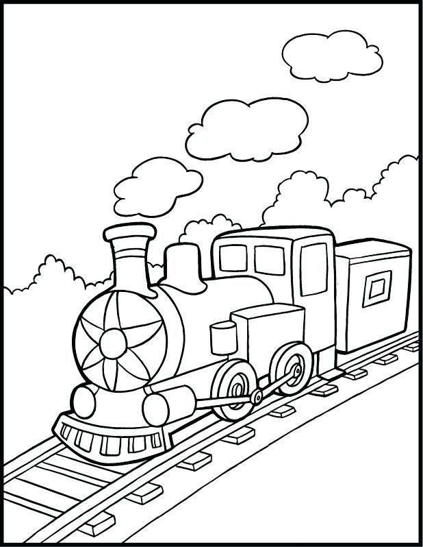618x798 Steam Engine Coloring Pages The Train Color Page Steam Engine