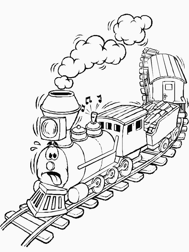 Train Coloring Pages For Kids