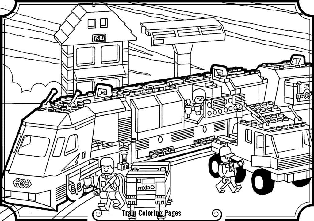 1024x720 Lego Train Coloring Pages Printable Train Coloring Pages For Kids