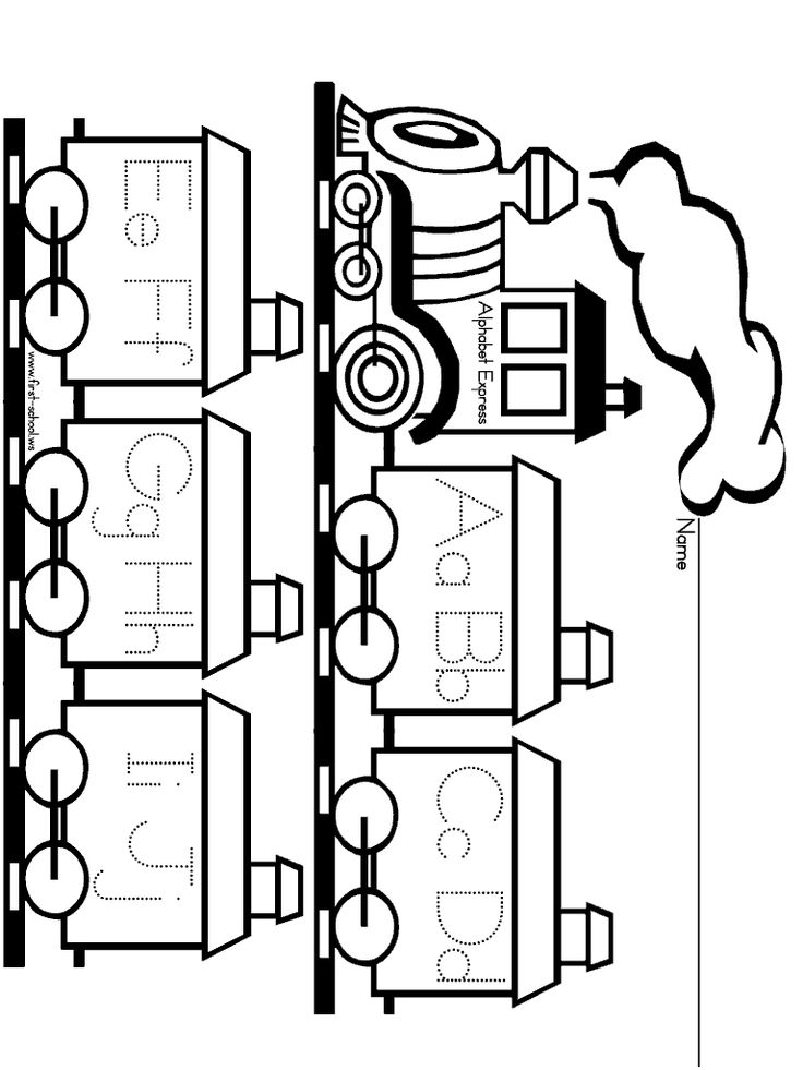 736x981 Free Alphabet Train Coloring Pages In Pretty Print Crafts
