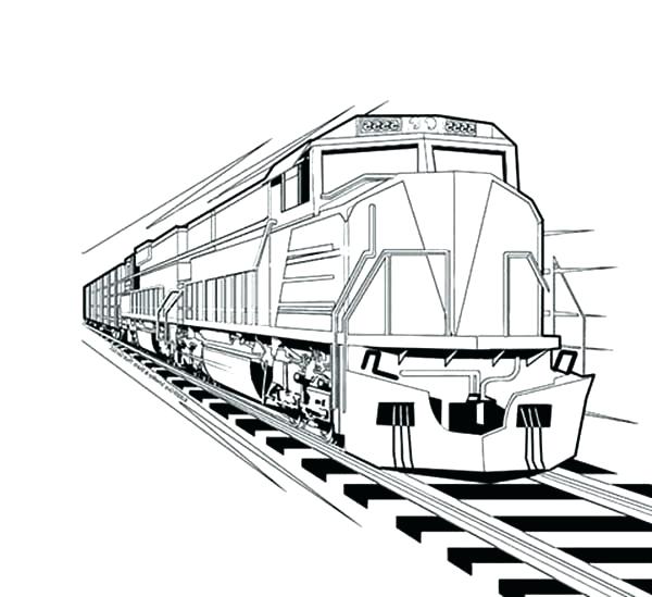 600x549 Train Coloring Pages Locomotive Coloring Pages Train Locomotive