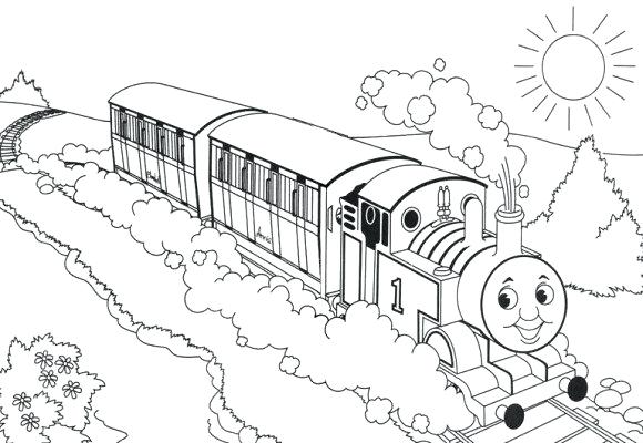 580x400 Train Coloring Pages Long Steam Train Coloring Page Diesel Train