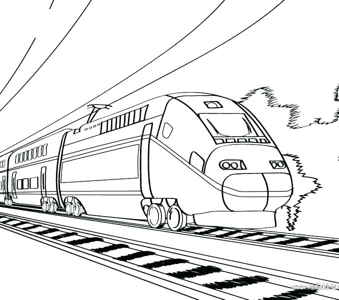 678x600 Freight Train Coloring Pages