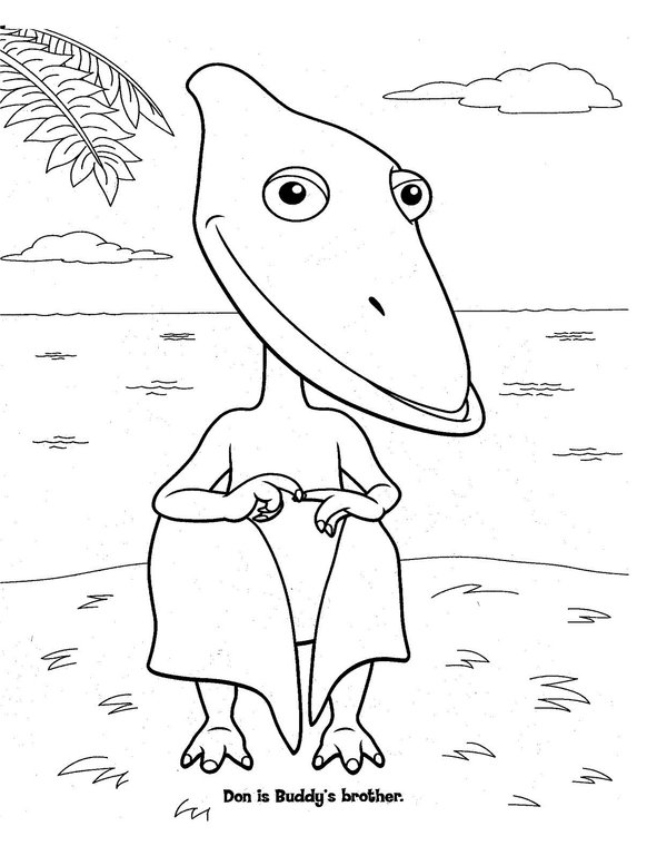 600x760 Dinosaur Train Coloring Pages