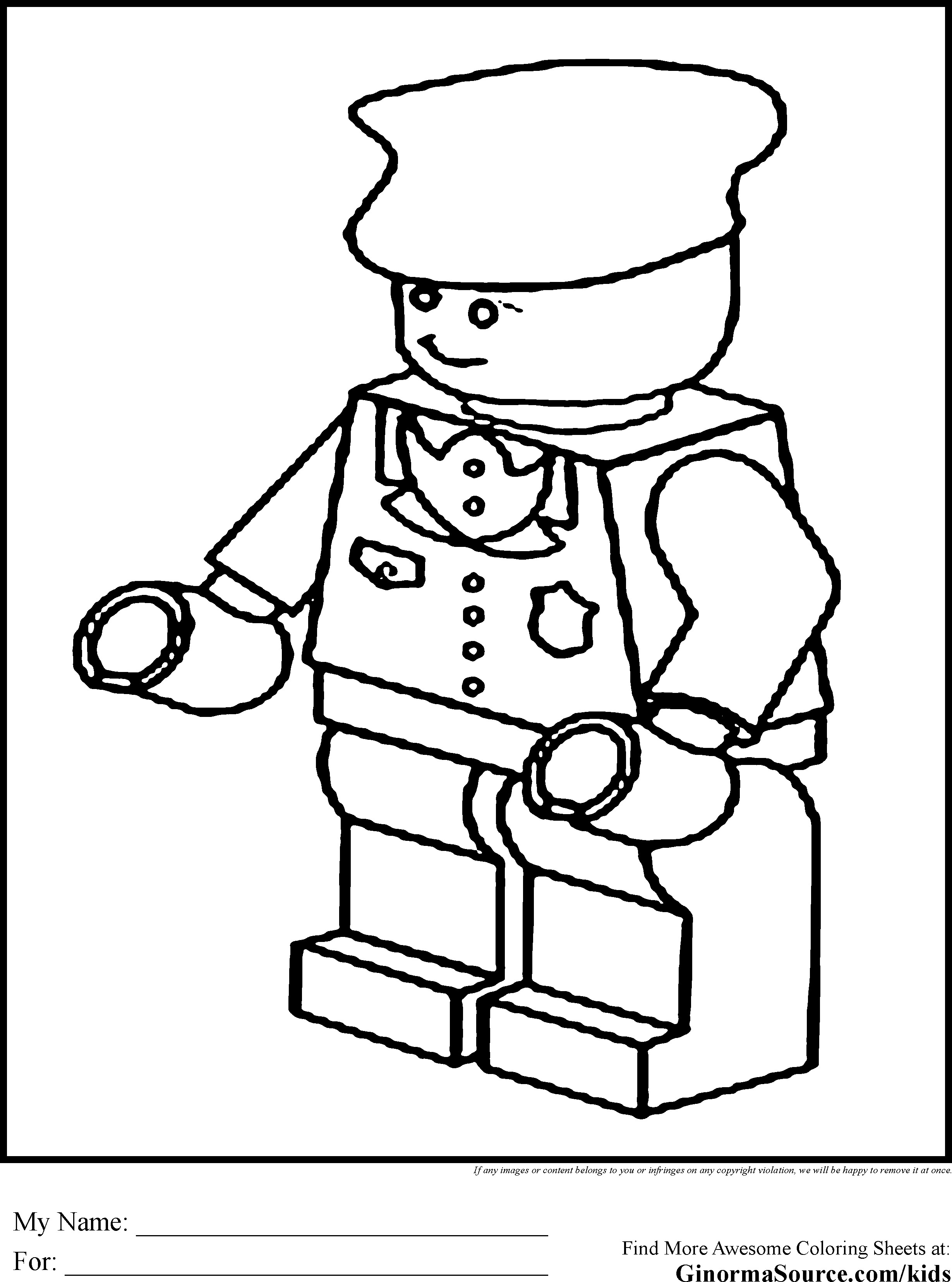 Train Conductor Coloring Page
