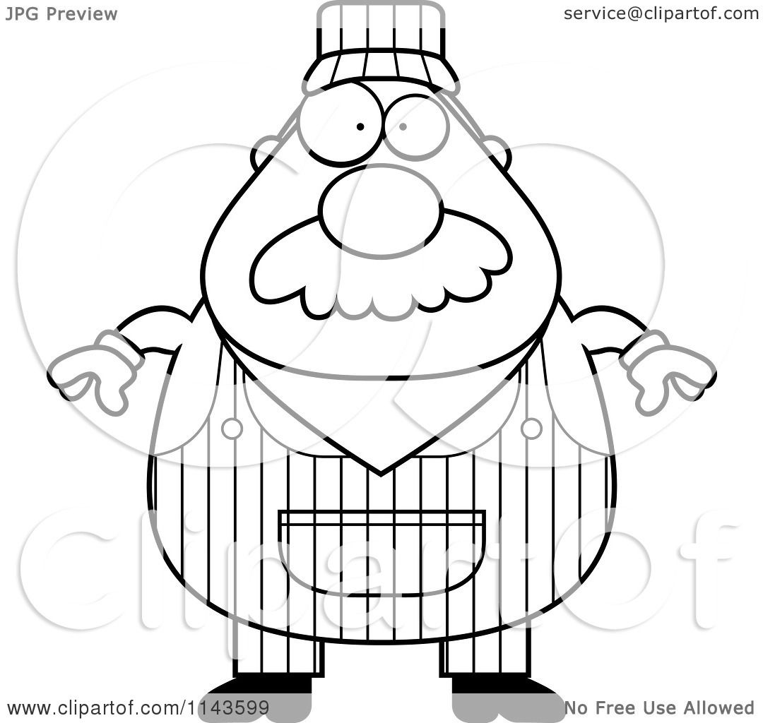 1080x1024 Coloring Pages Train Conductor New Vector Of A Cartoon Engineer