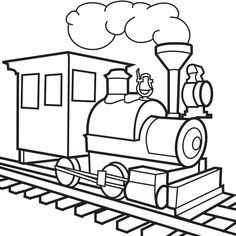 Train Engine Coloring Page