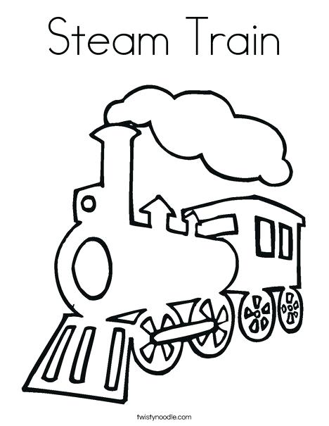 468x605 Steam Train Coloring Page Twisty Noodle Steam Train Coloring Page