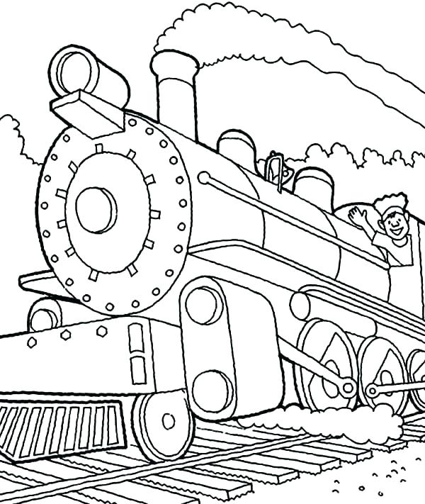 600x711 Steam Train Coloring Pages Steam Train Coloring Pages Train Engine