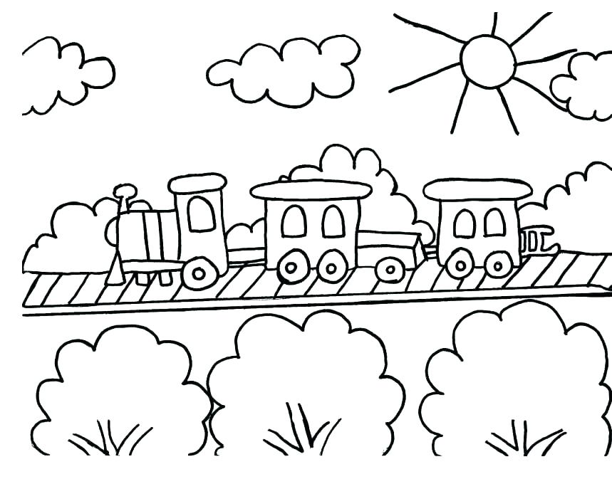 859x673 Train Color Pages Train Coloring Pages Ideal Train Coloring Pages