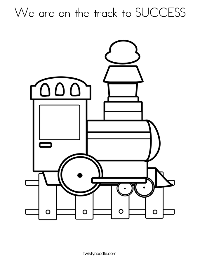 685x886 We Are On The Track To Success Coloring Page