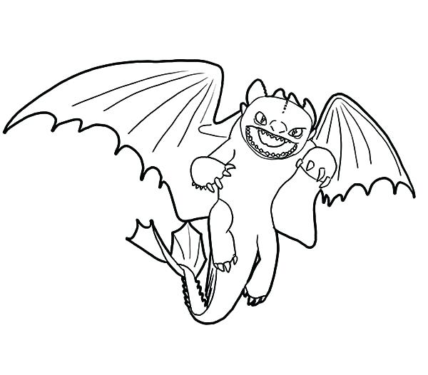 600x526 Night Fury Coloring Pages How To Train Your Dragon Furious Night