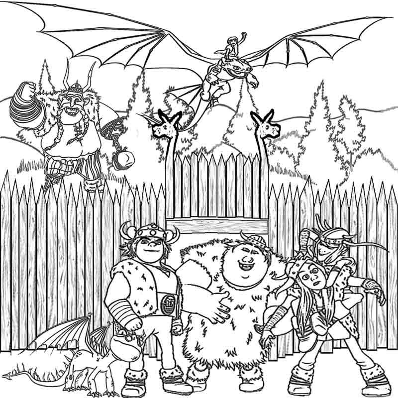 800x800 Coloring Pages How To Train Your Dragon 522691