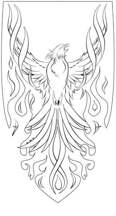 386x720 Colour It, Sew It, Trace It, Etc. Phoenix Rising Homage To My