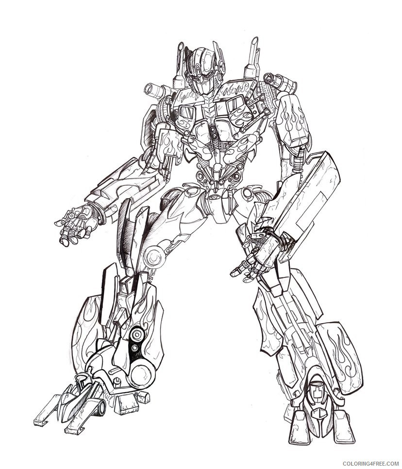 828x965 Transformer Coloring Pages Optimus Prime By Tophoid Coloring4free