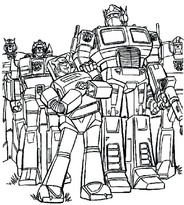 600x667 Transformer Coloring Pages Optimus Prime Prime And In Transformers