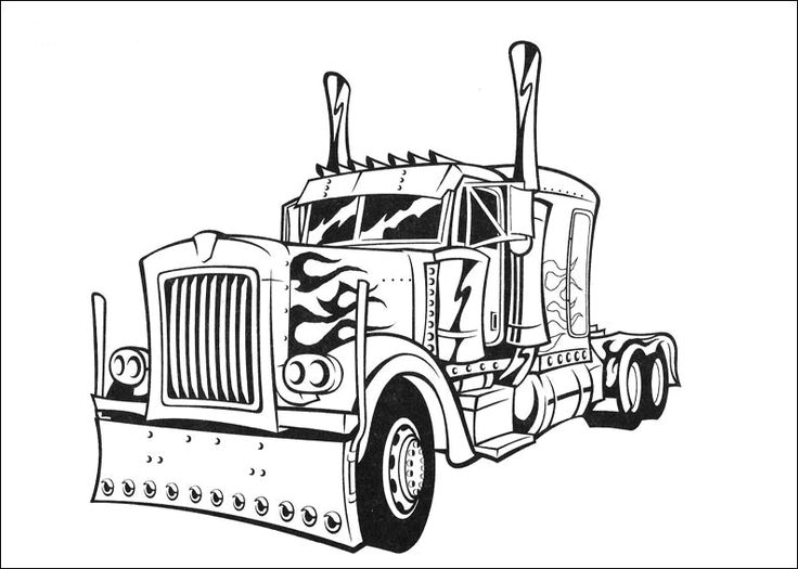 736x525 Transformers 4 Optimus Prime Coloring Pages Coloring Page Zone
