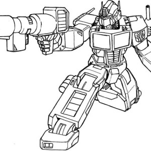 300x300 Optimus Prime Bazooka Of Transformers Coloring Page Optimus Prime