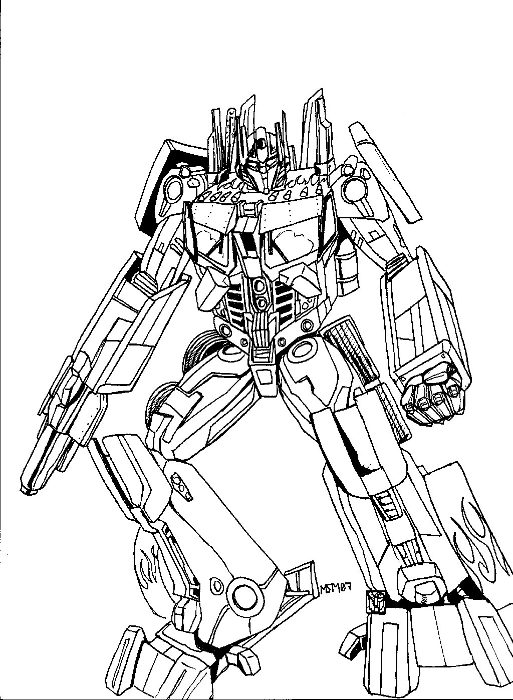1024x1398 Free Printable Transformers Coloring Pages For Kids