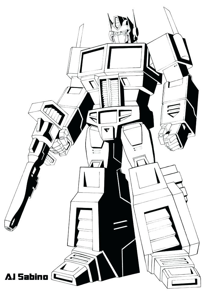687x986 Transformer Coloring Pages Megatron Transformer Coloring Pages