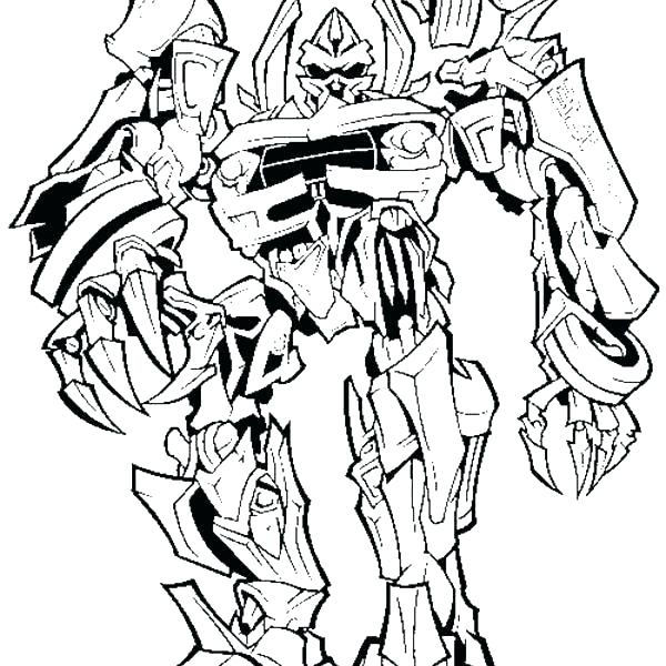 600x600 Transformers Prime Megatron Coloring Pages Bumblebee Transformer