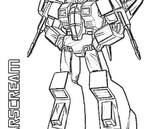 510x425 Transformer Starscream Coloring Pages Evil Starscream