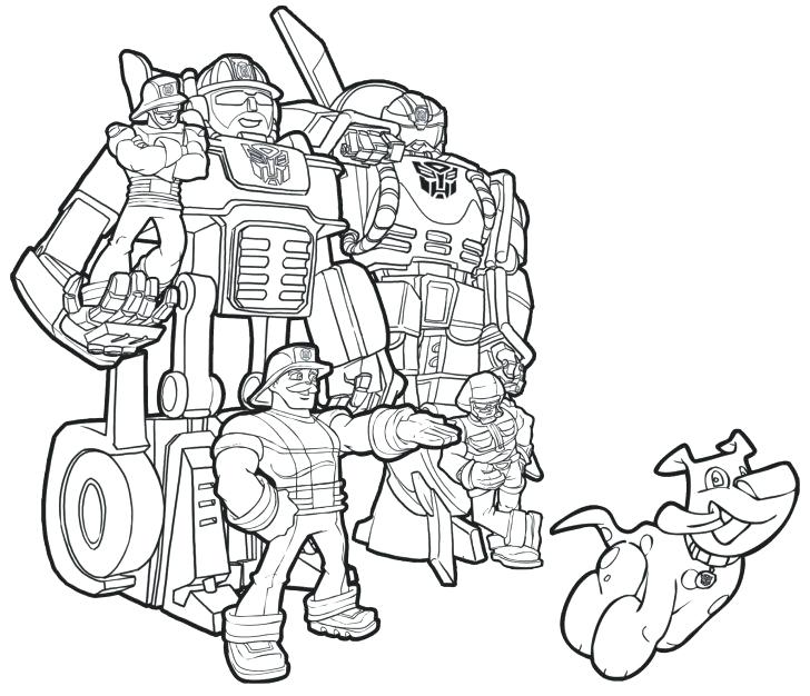 728x626 Transformers Rescue Bots Coloring Pages Book As Well Print Image