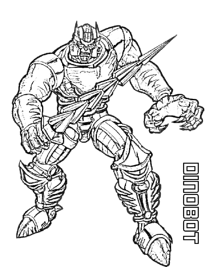 700x879 Dinobot Transformers Coloring Page