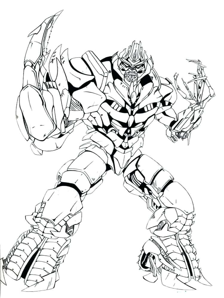 750x1000 Megatron Coloring Pages Transformers Coloring Pages Optimus Prime
