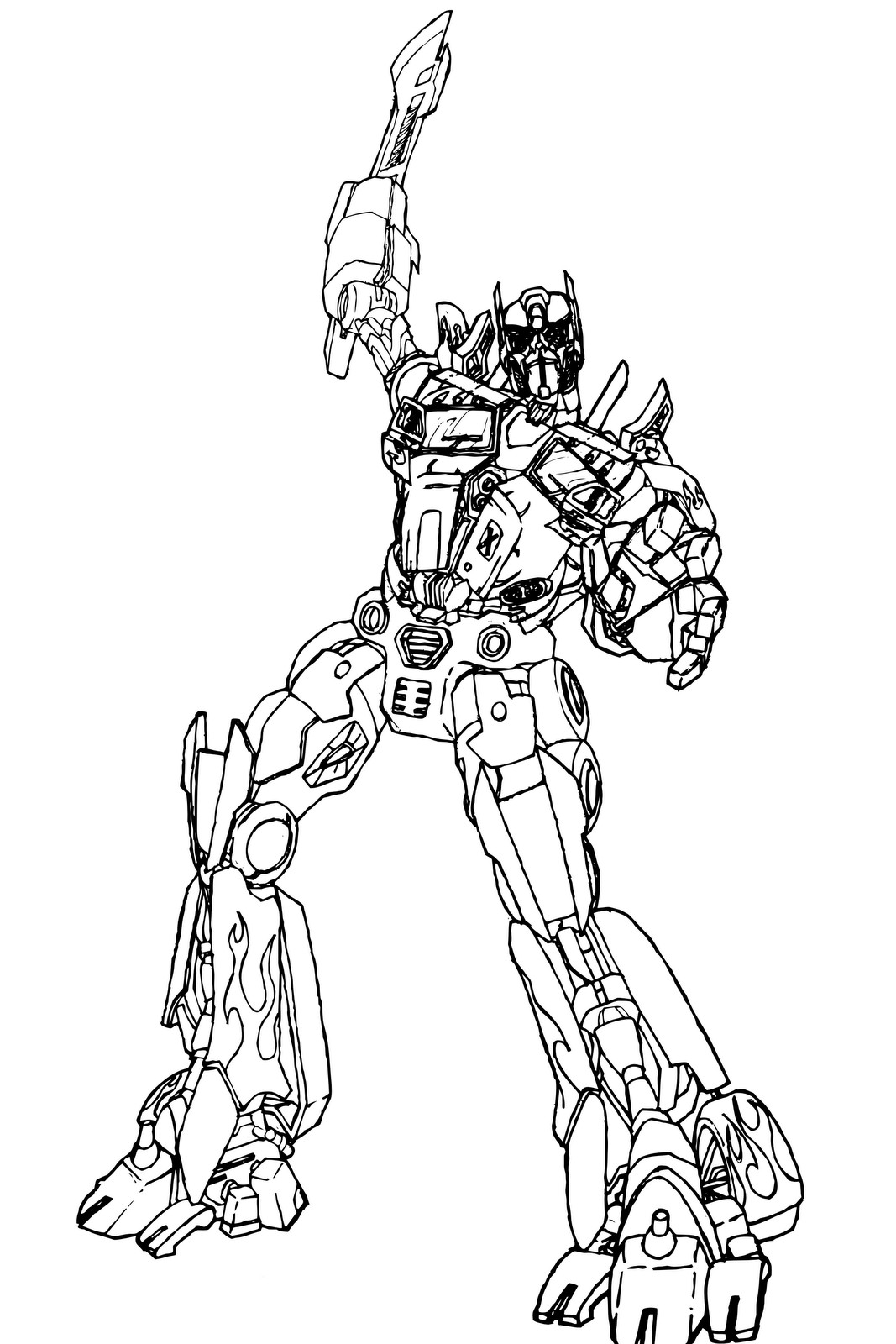 1067x1600 Impressive Transformers Optimus Prime Coloring Pages