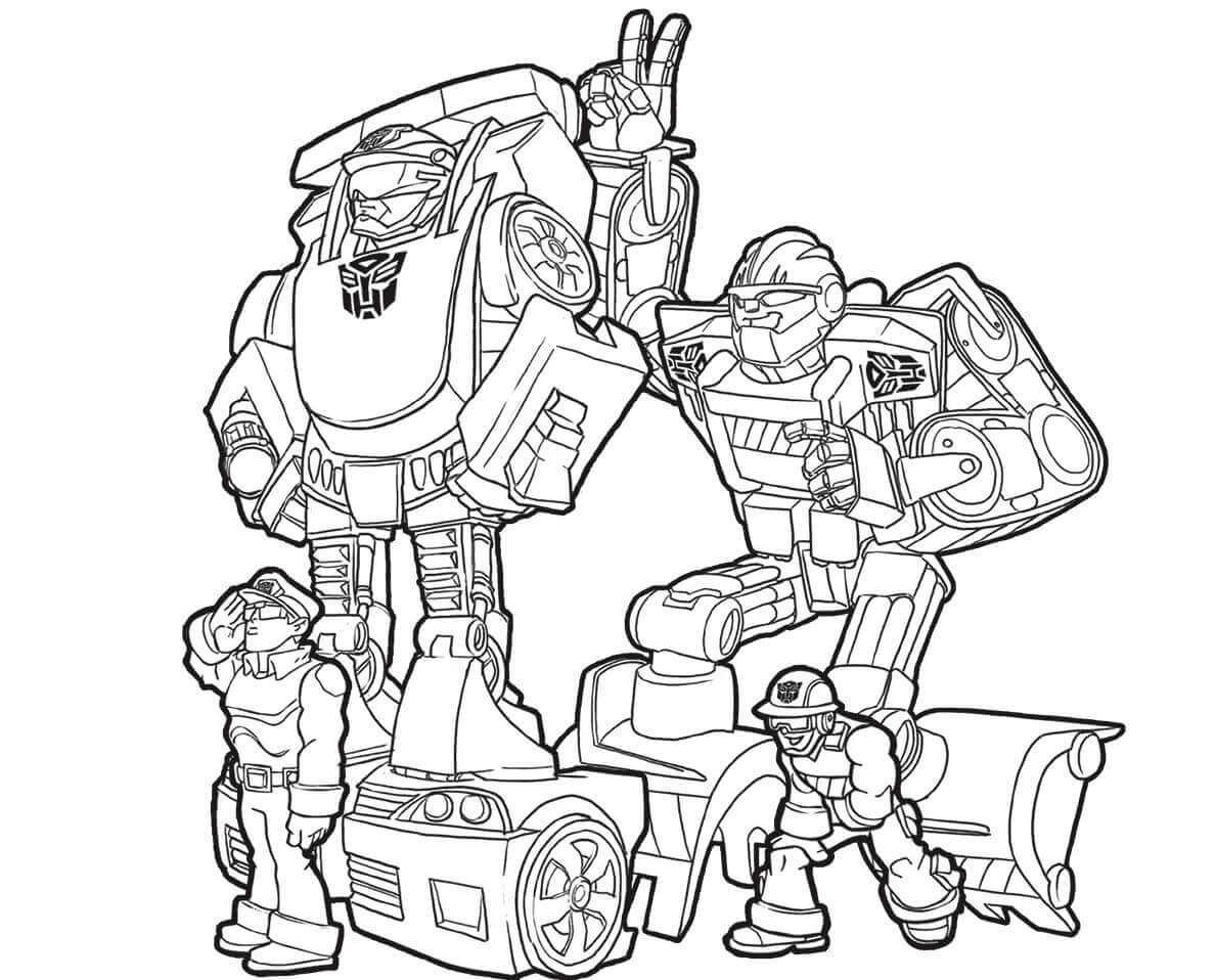 Transformers Rescue Bots Colouring Pages