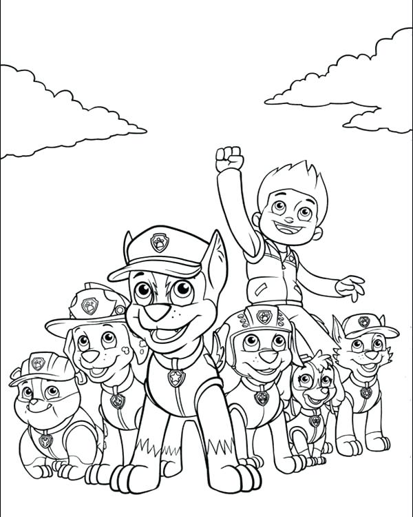 600x750 Free Coloring Pages Of Paw Patrol Transparent Logos Zuma Murs